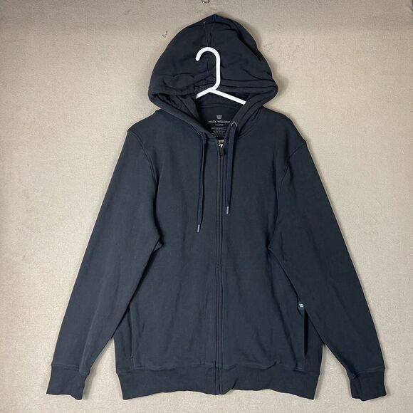 Mack Weldon Hoodie Mens‎ Extra Large Black Pullover Sweater Adult - Picture 1 of 9